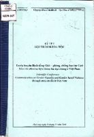 Kỷ yếu hội thảo khoa học- Tuyên truyền bình đẳng giới- phòng, chống bạo lực giới trên các phương tiện thông tin đại chúng ở Việt Nam